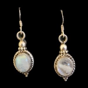 Moonstone and Sterling Silver Earrings